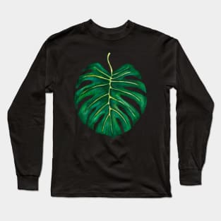 Big monstera leaf Long Sleeve T-Shirt